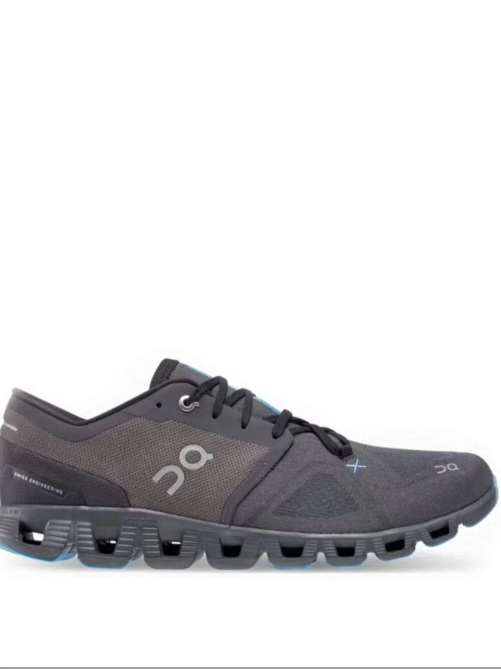 On Running Cloud X 3 Eclipse Magnet Men's US 10 Gym Shoe Athletic Gray Blue